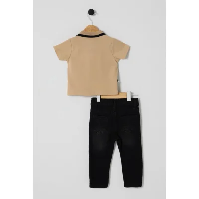 U.S Polo Bebek 2'Li Takım USB2626 Bej
