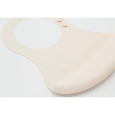 BabyJem Mini Silikon Önlük, Gri