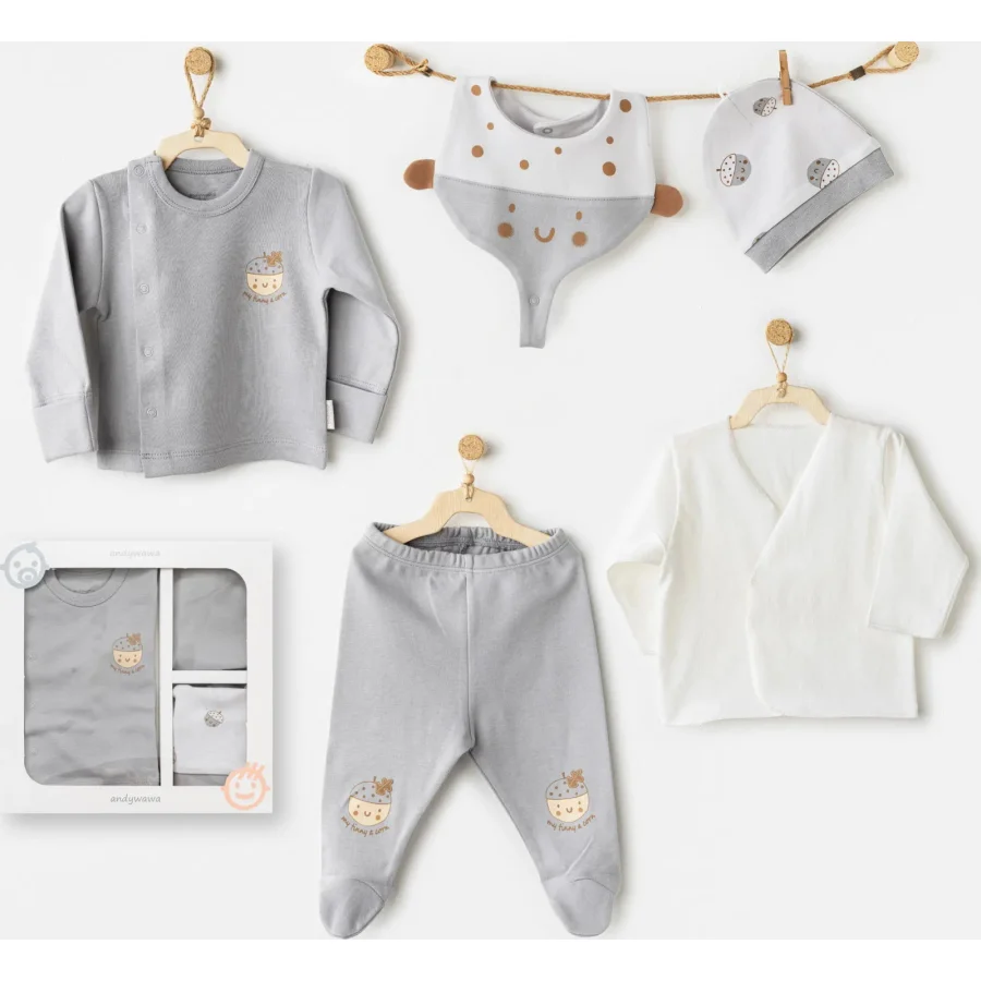 Andywawa Hello Autumn Hastane Çıkışı, 5'li, Gri