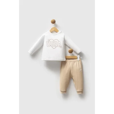 U.S. Polo Takım, 3'lü, Bej