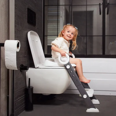 BabyJem Basamaklı & Katlanır Klozet Adaptörü, Beyaz