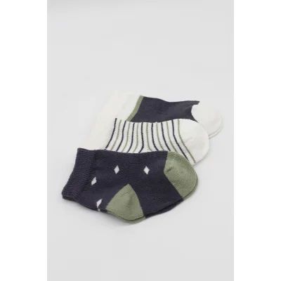 Bistyle 3'Lü Penye Erkek Soket Çorap 10111 Antrasit