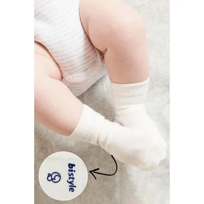 Bistyle 3'Lü Puanlı Kaymaz Penye Soket Çorap 10108 İndigo