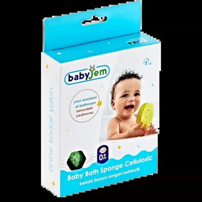 BabyJem Selülozik Bebek Banyo Süngeri, Pembe