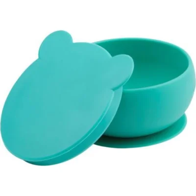 OiOi Silikon Kapaklı Kase Aqua, Yeşil