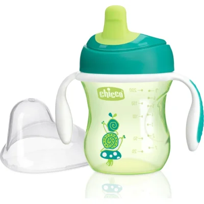 Chicco Yarı Yumuşak Uçlu Alıştırma Bardağı, 6 Ay+ Unisex