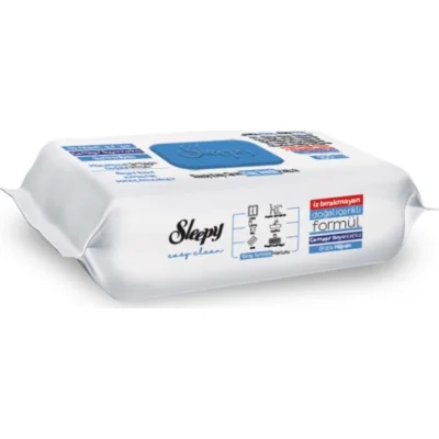 Sleepy Çamaşır Suyu Katkılı Yüzey Temizleme Havlusu 100 Adet