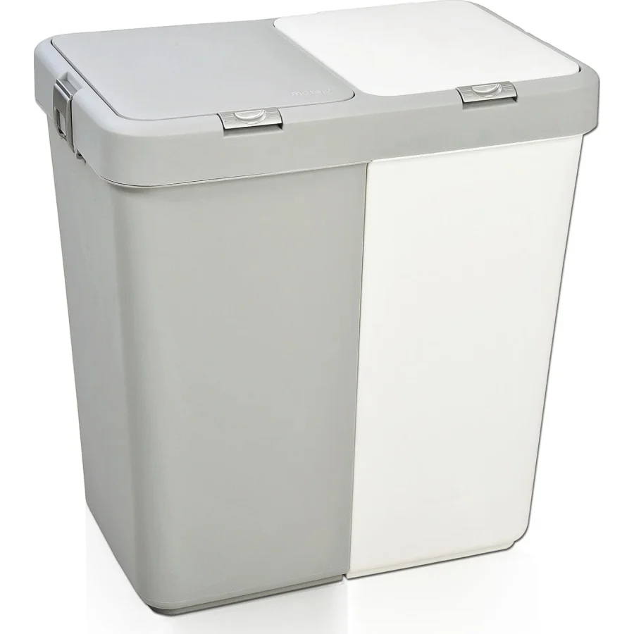 Motek Çok Amaçlı Çift Bölmeli, 80 l, Çamaşır Kirli Sepeti