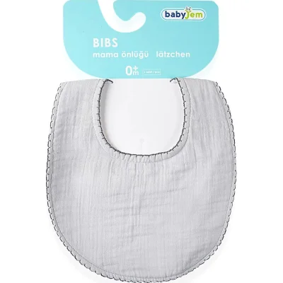 BabyJem Bürümcük Müslin Önlük, Gri