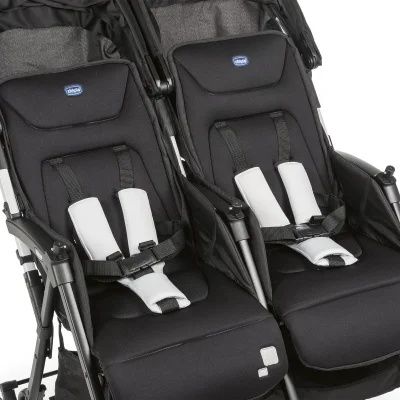 Chicco Ohlala Twin İkiz Bebek Arabası, Black Night