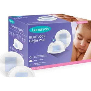 Lansinoh Blue Lock Göğüs Pedi, 60'li