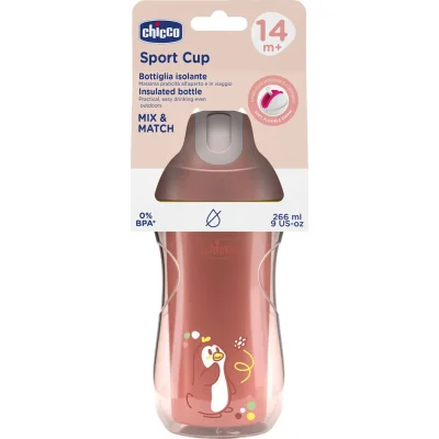 Chicco Sport Pipetli Bardak, 14 Ay+, Kız