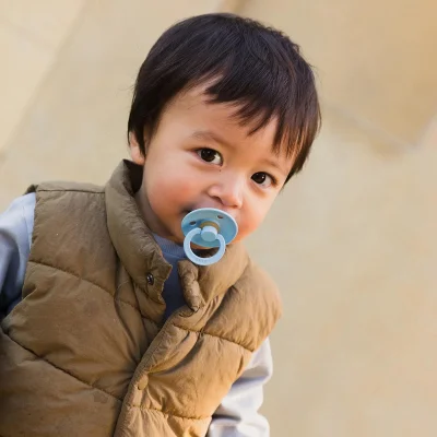 Bibs Colour Kauçuk Emzik 6-18 Ay Baby, Mavi