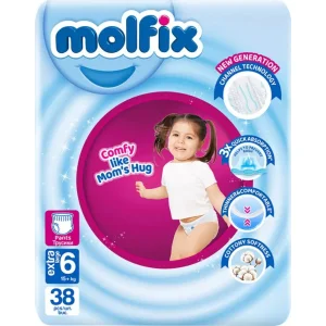Molfix Külot Bez Jumbo Paket, 6 Beden 15+ Kg, 38 Adet