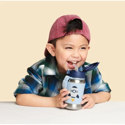 Skip Hop Pipetli Paslanmaz Çelik Suluk, 350 ml, Roket