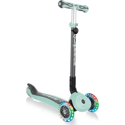 Globber Go Up Deluxe Scooter, Işıklı, Mint Yeşili