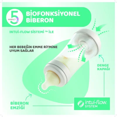 Chicco Perfect 5 Antikolik PP Biberon, 150 ml, Girl