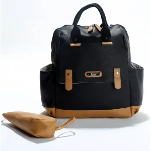 M&Y Holifera Deri Anne Bebek Bakım Çantası, Siyah