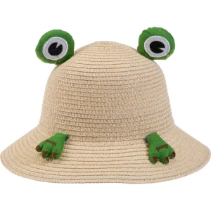 Kitti Bebe Hasır Şapka ( 2-6 Yaş ) Y24700-05 Orta Bej