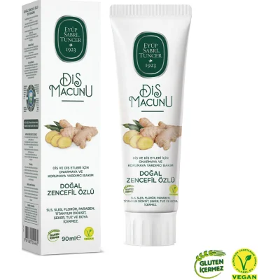 Eyüp Sabri Tuncer Doğal Diş Macunu, Zencefil Özlü, 90 g