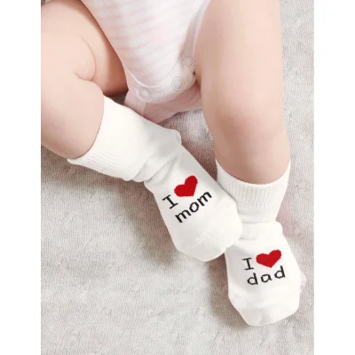 Bistyle Mom Dad Penye Soket Çorap, 3'lü, Ekru