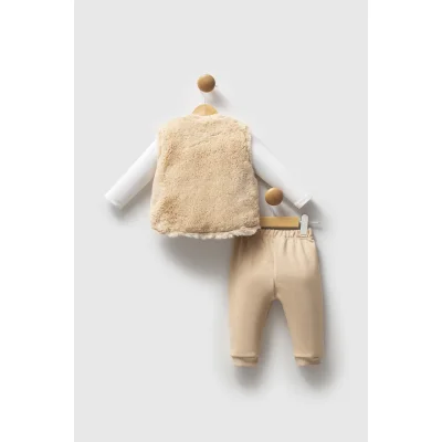 U.S. Polo Assn 3'lü Takım USB2779 Bej