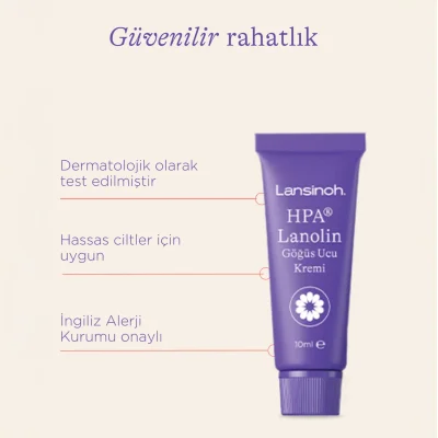 Lansinoh HPA Lanolin Göğüs Ucu Kremi, 10 g