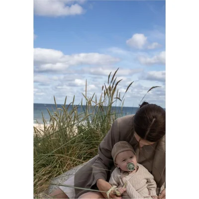 Bibs De Lux Silikon Emzik 0-36 Ay Steel, Mavi