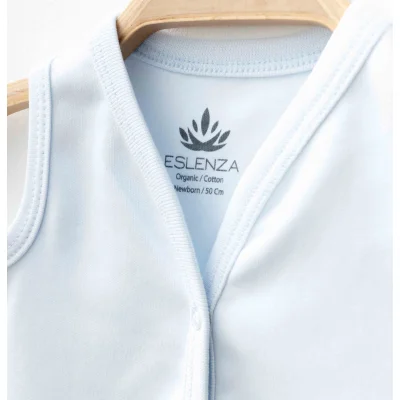 Eslenza Oganik Yelek 2088 Mavi