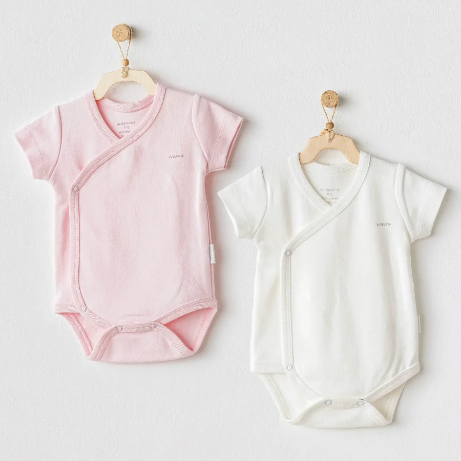 Andywawa Cuddly Bunny Bear Zıbın Badi, 2'li, Ekru, Pembe