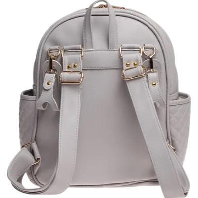 M&Y Dust Deri Anne Bebek Bakım Sırt Çantası, Gri