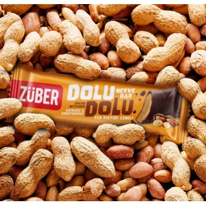 Züber Dolu Dolu Fıstık Ezme Meyve Bar 30 Gr