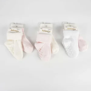 Katamino Cenet Abs'li Kız Bebek Soket Çorap, Asorti, 2'li