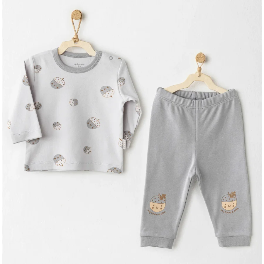 Andywawa AC26105 Hello Autumn 2'li Takım Grey