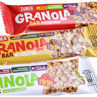 Züber Granola Bar, 25 g, Antep Fıstıklı