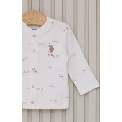 U.S.Polo Erkek Bebek Patikli 3'Lü Takım, Krem