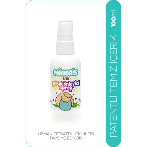 Minoris Baby Organik Pişik Önleyici Sprey, 100 ml
