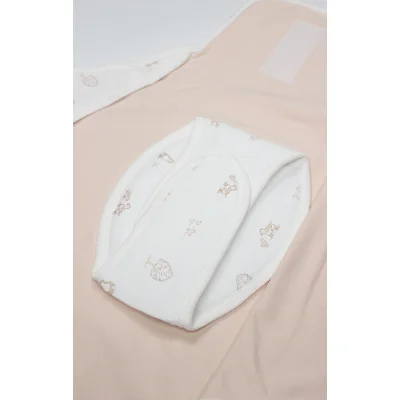 Bistyle Curly Lamb Bel Destekli Kundak, Bej, Mavi, Ekru