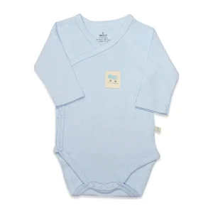 Bistyle Organic Modal Flying Balloons Uzun Kol Kruvaze Badi, Mavi