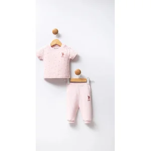 U.S Polo Bebek Takım, 2'li, Pudra