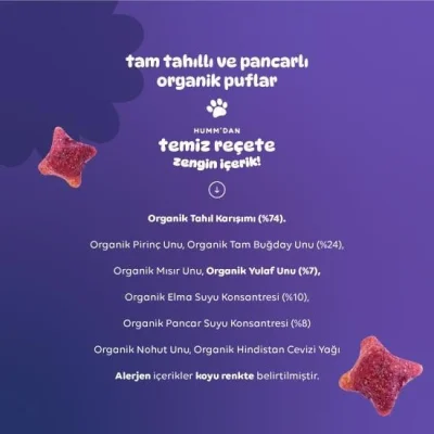 Humm Organik Pancarlı ve Tam Tahıllı Puflar, 30 g