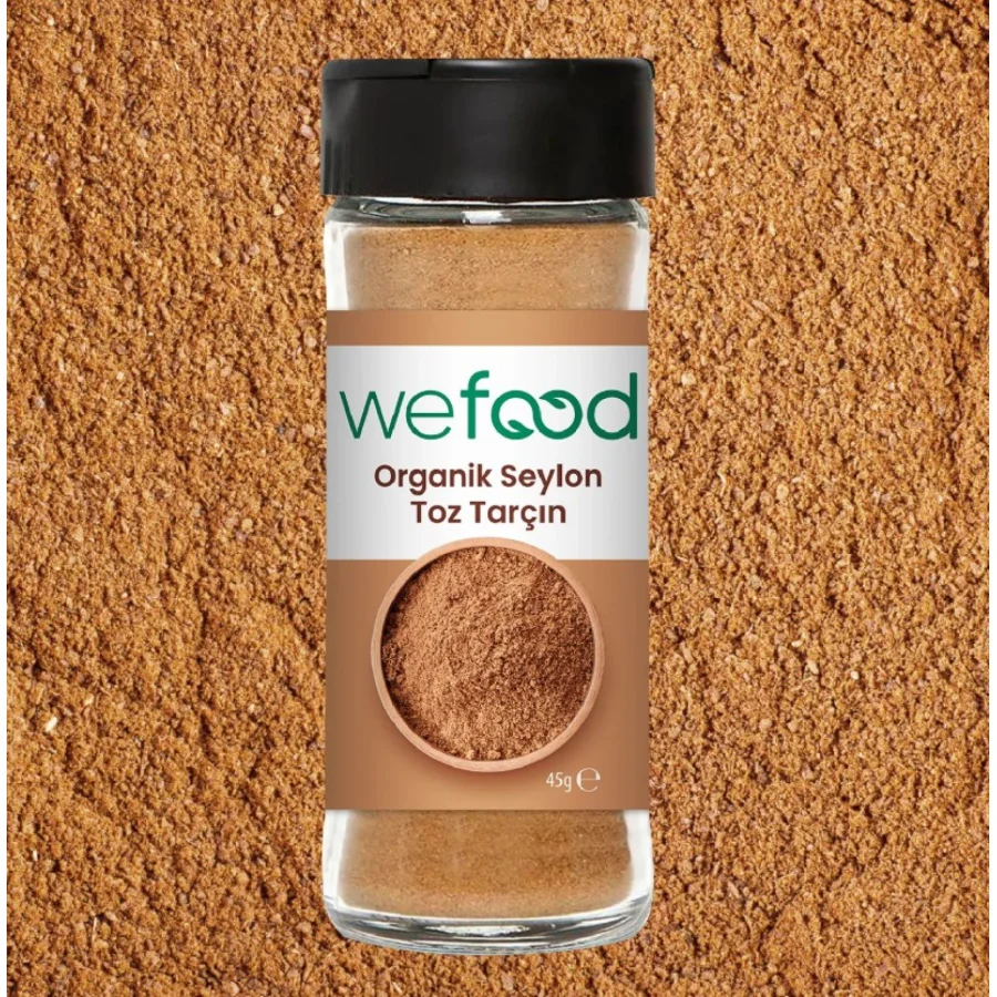 Wefood Organik Seylon Tarçın Tozu, 45 g