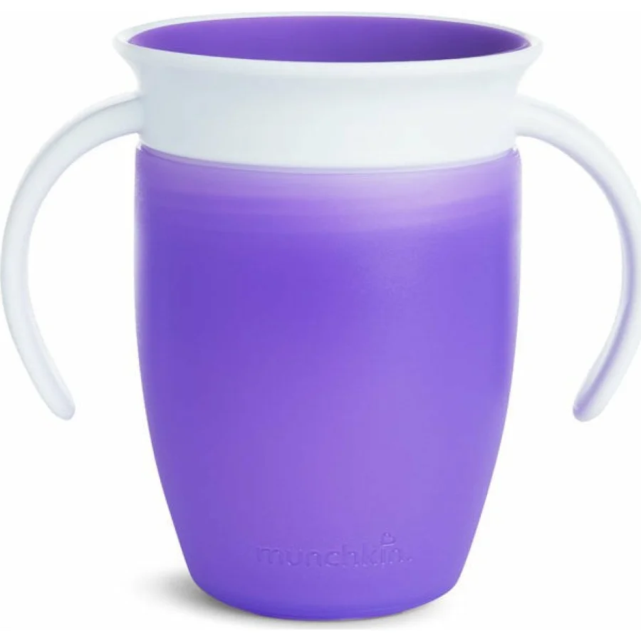 Munchkin Mucize 360° Alıştırma Bardağı 6 Ay+, 207 ml, Mor