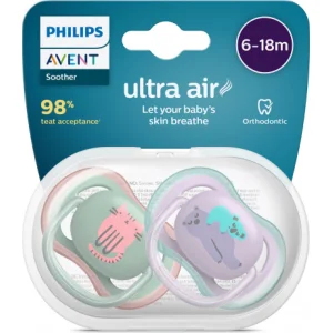 Philips Avent Ultra Air Emzik, 6-18 Ay, Kız, 2'li