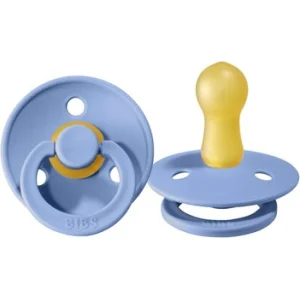 Bibs Colour Kauçuk Emzik, 0-6 Ay, Sky Blue