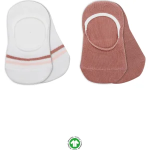 Bistyle Penye Babet Silikon Çemberli Çorap, 2'li, Pudra, Beyaz