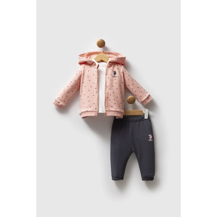 U.S. Polo Assn 3'lü Takım USB2766 Somon