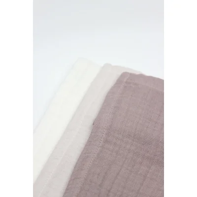 Bistyle 6'lı Müslin Mendil 20x20 cm 90106 Taş Ekru Antrasit