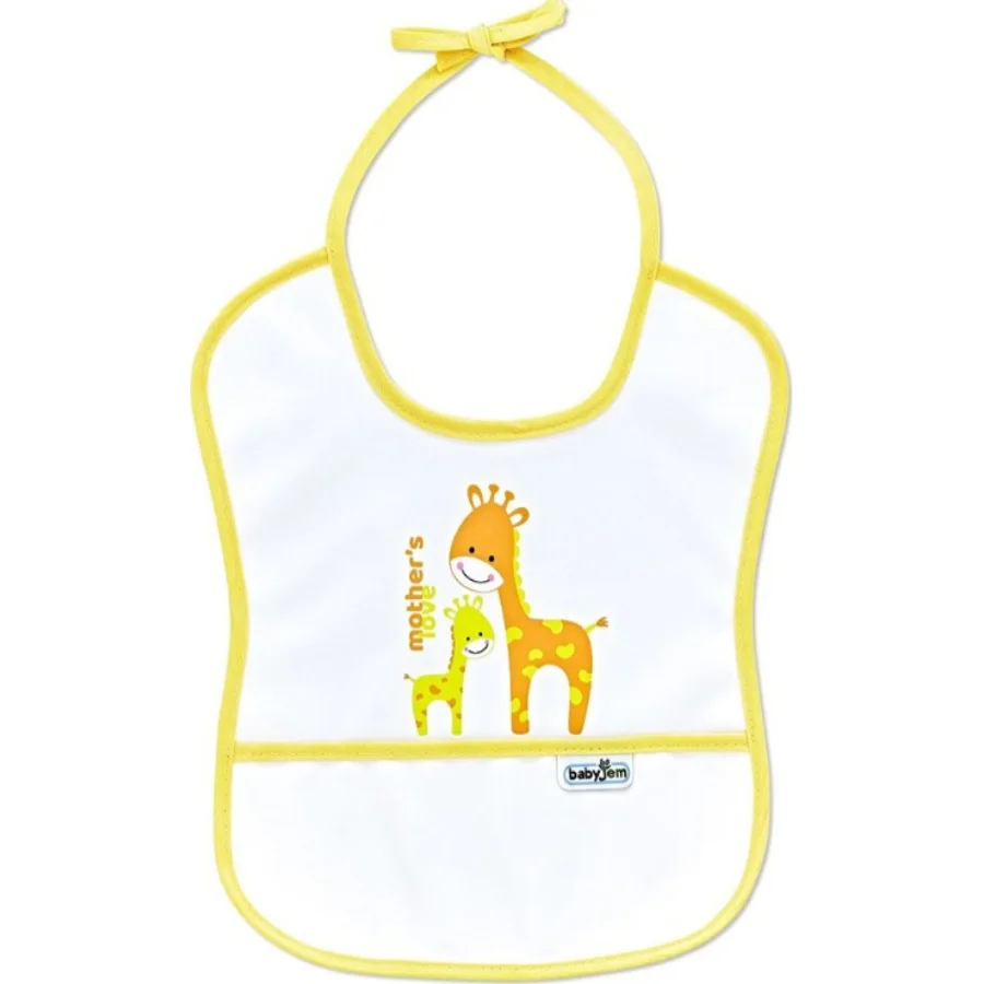 BabyJem Poli Muşamba Küçük Mama Önlüğü, Sarı