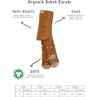 Bistyle Puan Kaymaz Havlu Külotlu Çorap, Hardal